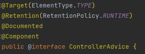 @ControllerAdvice本质上是一个@Component